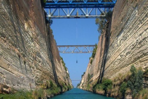Corinth Canal 4K Classical Greece 4